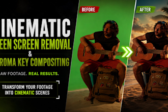 remove green screen and do chroma key compositing