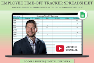 send you an employee pto time off tracker google sheets template