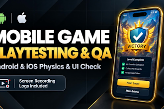 provide professional mobile game testing and playtesting qa