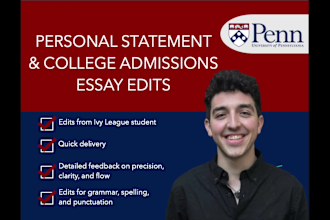 improve your college admissions essay or personal statement