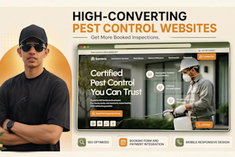 design a high converting pest control business website