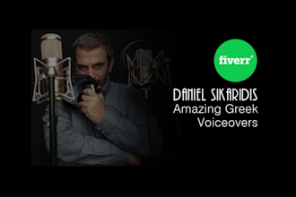 record professional voice over in greek language