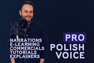 record polish voiceover narrations, elearning and commercials