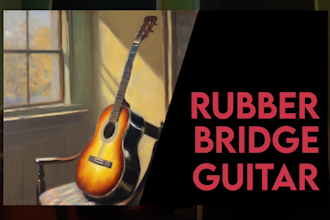 record your rubber bridge guitar part