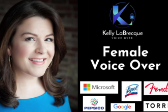 record a pro american female voice over today