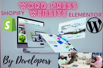 build custom wordpress or shopify website and fix  bugs