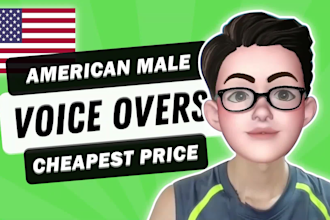 record a professional american male and female voice over