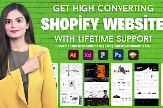 design, redesign or optimize shopify website as expert custom shopify developer