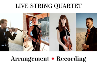 compose and record a real string quartet or add virtual strings to your project