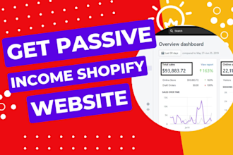 build a shopify dropshipping website or shopify store