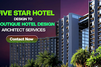 opulent five star hotel design architect services