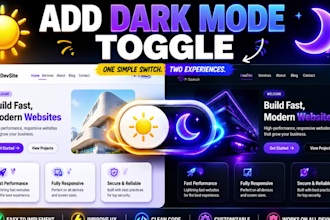 add dark mode toggle to your website in 24h