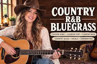 be your professional country rnb and bluegrass female singer songwriter