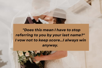 write an epic funny or romantic wedding vow in 24 hours