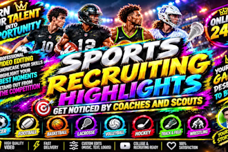 do sports highlights reel sport video editing recruit football basketball soccer