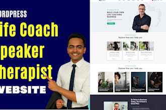 build a life coach, speaker, therapy, consultant, coaching, or trainer website
