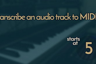 transcribe a single audio track of your choice to midi