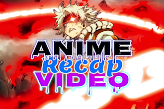 do anime recap video, movie recap, anime amv video