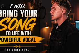 sing emotional pop vocals and top line melodies for pop music