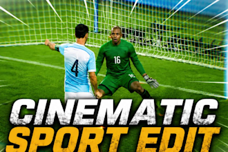 edit cinematic sports hype video, promos, event recaps, color grading video