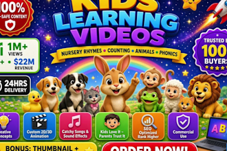 edit engaging youtube kids videos with animations