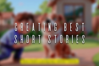 create kids short stories video with images and ai voice