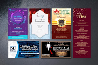 design invitation, save the date, birthday card in 6hrs