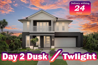 professionally edit real estate day to dusk photo