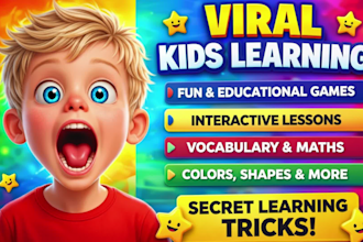 create kids content that make them learning