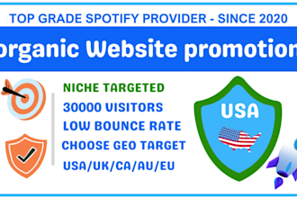 organic traffic boost  custom keywords and GEO targeting