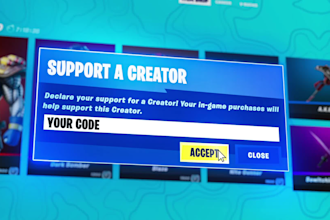 create the best fortnite support creator code animation