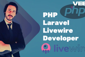 develop laravel livewire apps and provide support