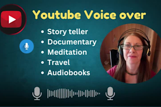 provide english voiceover narration for youtube videos