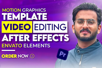 do motion graphics template video editing in after effects from envato elements