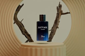 create 3d perfume animation visualization and rendering