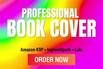 create a book cover design  paperback, hardcover, epub files