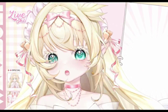 design and rig professional live2d vtuber, 2d vtuber avatar for vtube studio