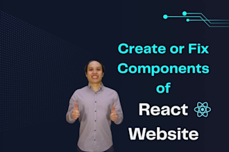 create or fix custom components for react project
