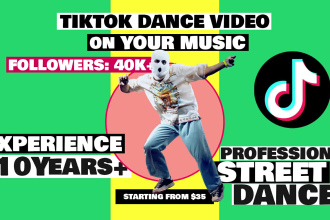 create a tiktok dance video on your music and post it