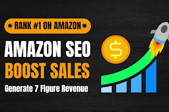 be your amazon seo specialist, keyword research and rank product listing on top