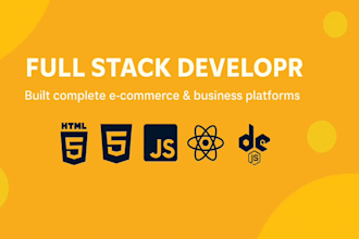 build a full ecommerce website