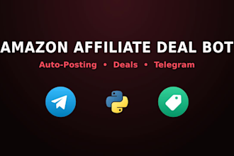 build an amazon affiliate deal bot with auto posting for telegram