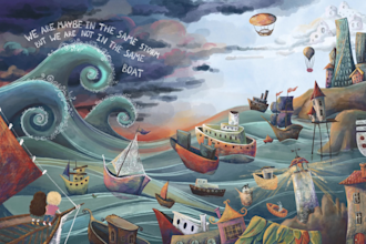 draw colorful children book illustrations