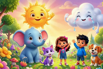 create 3d animated videos for kids like coco melon
