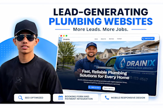 design a lead generating plumbing business website