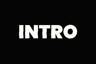 do a unique youtube intro and outro video for you