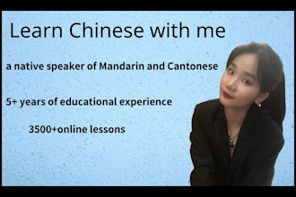 teach and tutor you cantonese or mandarin