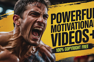 make powerful motivational reels and shorts for instagram, tiktok and youtube