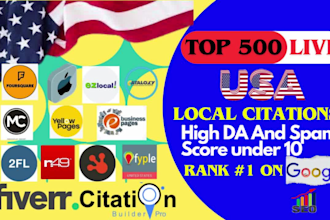 do top 500 local citations and directory submissions