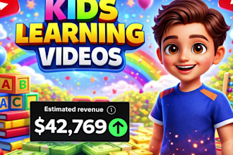 produce kids learning and nursery rhymes videos for your channel